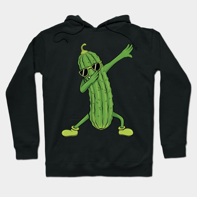 Dabbing Pickle Dancing Cucumber lover Funny Gifts Hoodie by silentsoularts